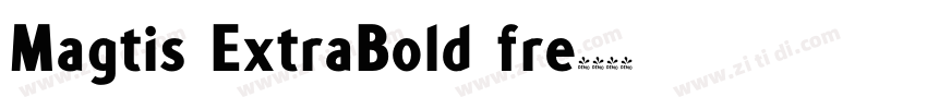 Magtis ExtraBold fre字体转换